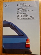 BROCHURE MERCEDES 200TD 250TD