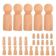  30 pezzi fai -da -te persone in legno peg bambola bambola artigianale