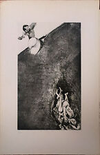 ENNIO CALABRIA incisione acquaforte LA DOLCE VITA  50x70 firmata numerata 58/100