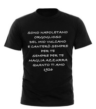 MAGLIA TEE T SHIRT PERSONALIZZATA NAPOLI CALCIO ULTRAS SSC NAPOLI Sono Napoletan
