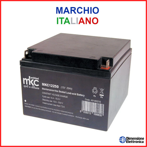 Batteria 12v 25ah - 12v, al