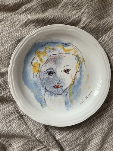 Piatto ceramica volto - piatto, in