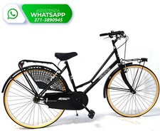 Bicicletta Velopoli SENZA CAMBIO DONNA Retrò Vintage + Accessori / COLORE NERO