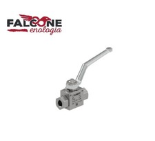 RUBINETTO  ALTA PRESSIONE A SFERA PER OLEODINAMICA 500 BAR 2 VIE RS2