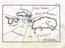 Mappa antica portolano Isole