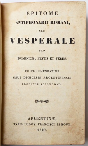 Epitome antiphonarii romani - antiphonarii,