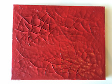 ALBERTO BURRI - tecnica mista su TELA originale anni 70 - cretto rosso