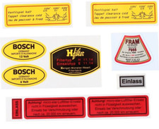 Set adesivi per Porsche 356 / Sticker set for Porsche 356