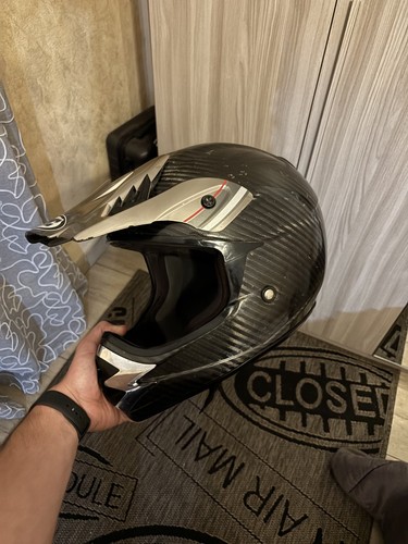 Casco cross hjc carbonio - casco,