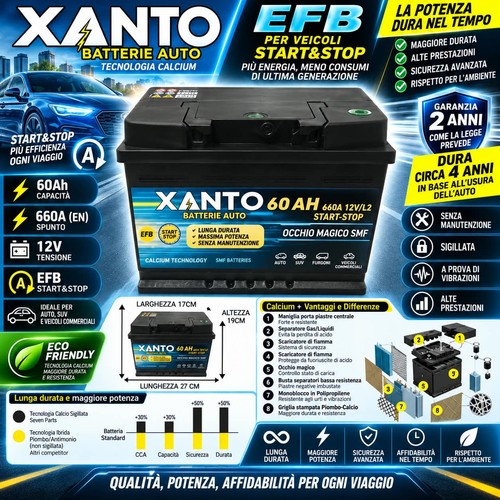 Batteria 60ah 660a efb - 60ah,