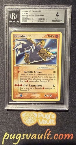 Groudon gold star italian bgs - gold,