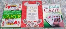 GIOCHI DI CARTE LOTTO BLOCCO 15 LIBRI POKER TRESSETTE SCOPONE SOLITARI VEDI FOTO