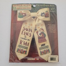 Kit punto croce dimensioni fiocco Babbo Natale Debbie Mumm