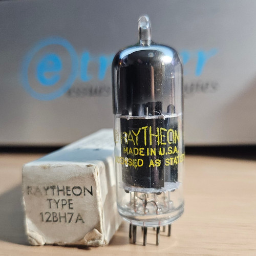 12bh7a raytheon piastra nera - 12bh7a,