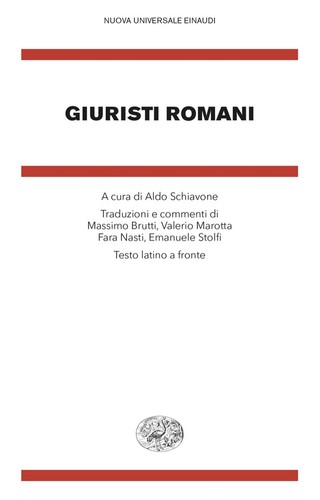 Giuristi romani testo latino - romani.,