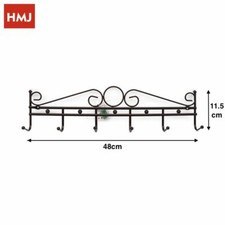 Appendiabiti Attaccapanni Cappotti Vestiti Bronzato a Parete Muro 6 Posti hmj