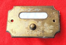 Campanello Campanella campana pulsantiera in ottone 1 pulsante 