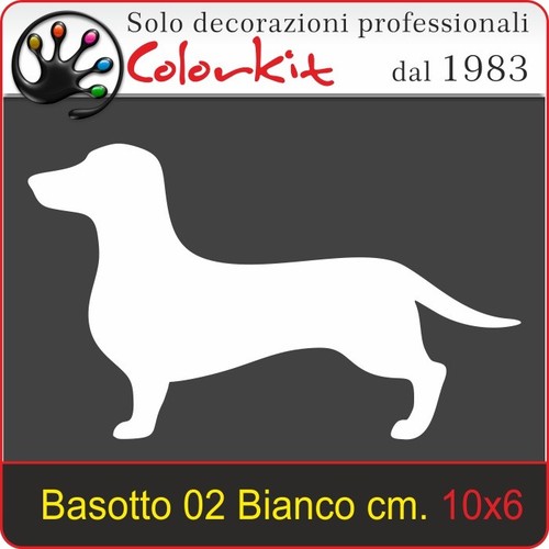 Adesivo cane bassotto - adesivo,