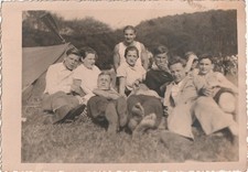 foto cartolina amici in tenda