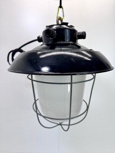 Alte fabriklampe emaille lampe - alte,