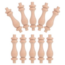  10 Pcs Colonne Decorative Applicazioni in Legno Intagliato Colonna Romana