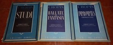 CHOPIN STUDI BALLATE E FANTASIA IMPROMPTUS IMPROVVISI SPARTITO PIANOFORTE CURCI