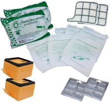 Folletto VK135 136 Kit 12 Sacchetti +12 Profumi +2 Filtri Hepa + 2 Filtri Motore