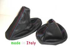 BMW 3 E46 (Bj. 1998-2005) CUFFIA CAMBIO e FRENO VERA PELLE CUCITURE M-SPORT