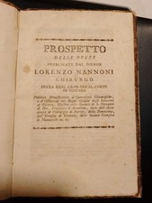 Nannoni Lorenzo, Prospetto