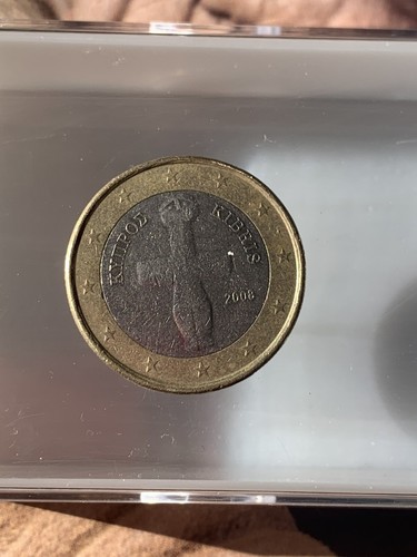 Moneta euro rara cipro anno - 1, rara,