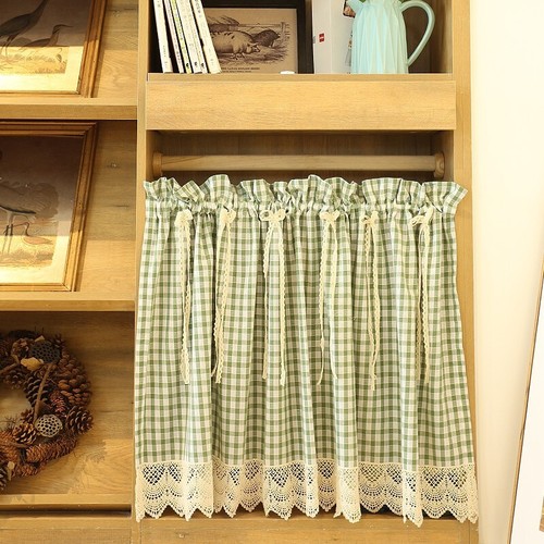 Tenda caffè verde gingham - tenda,