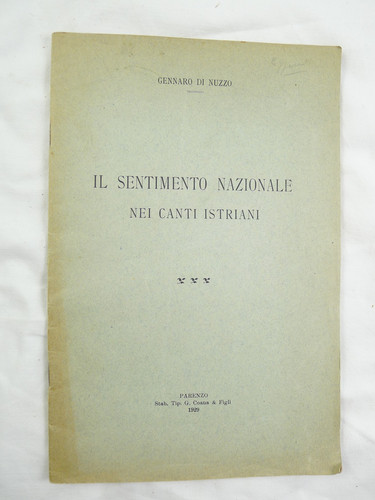 Nuzzo 1929 canti istriani - nuzzo,