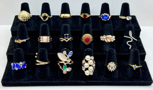 Lotto anelli tono oro - lotto,