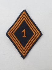 Losange de bras 1° RCP Régiment de Chasseurs Parachutistes 3 soutaches,  tissu