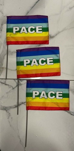 Set bandierine pace - con, asta
