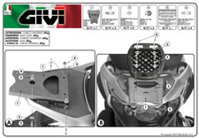 Attacco posteriore bauletto MONOLOCK PIAGGIO Beverly Tourer 250 2009 E344 GIVI