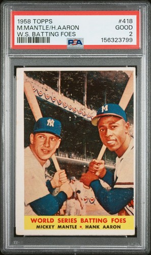 Mickey mantle hank aaron 1958 - mickey,