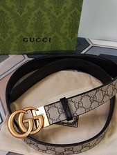 Cintura Gucci reversibile Supreme Gold GG misura 105 cm adatta per US 36-38 | USA duty free