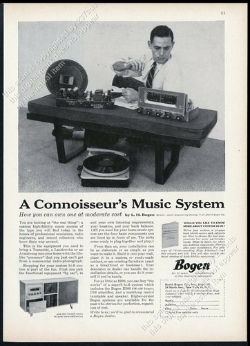 1953 bogen impianto stereo - 1953,