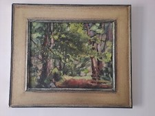 Quadro di Pratella. Paolo Pratella; Bosco; Olio su tavola; cm 44x54; 