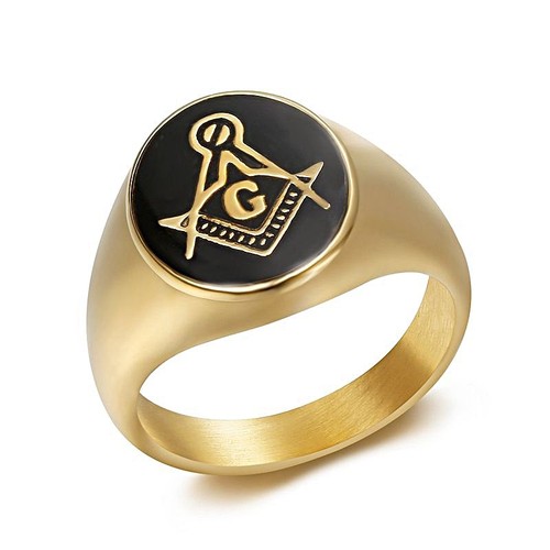 Anello massonico ovale
