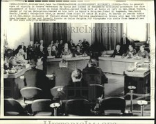 1974 Press Photo General view of Israeli-Syrian disengagement document signing