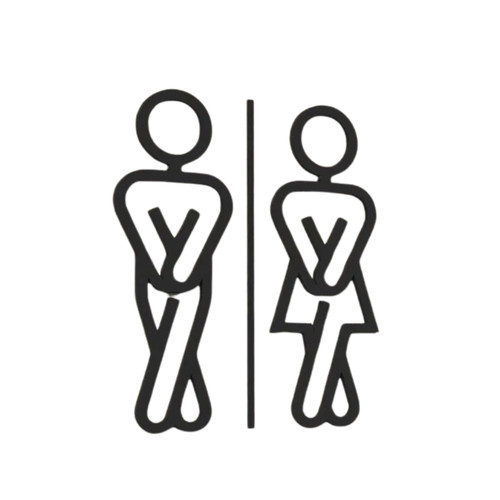 Insegna porta toilette bagno - insegna,