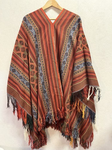 Poncho maglione colorato