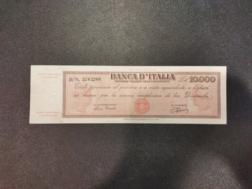 Italia lire 000 titolo - lire, 10.000