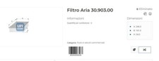 FILTRO ARIA LANCIA AUTOBIANCHI