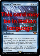 MTG STORM OF SARUMAN EXC - TEMPESTA DI SARUMAN 72 - LTR - MAGIC