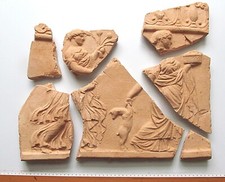 BASSORILIEVO Archeologico - Riproduzione TERRACOTTA ETRUSCA cm 45x38 Artigianale