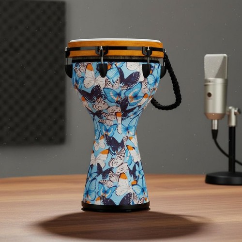 Djembe blu farfalla leggero - blu,