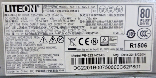 Liteon 5221 24pin 80plus - liteon,